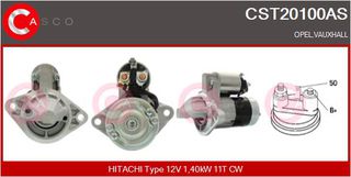 ΜΙΖΑ OPEL  12V 1.4KW 11Δ.