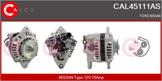 ΔΥΝΑΜΟ 12V 70A FORD, NISSAN
