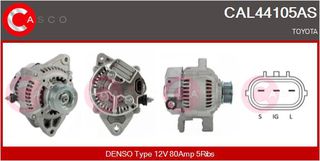 ΔΥΝΑΜΟ 12V 80A TOYOTA