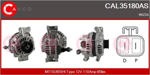 ΔΥΝΑΜΟ 12V 110A MAZDA