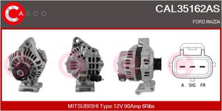 ΔΥΝΑΜΟ 12V 90A FORD, MAZDA