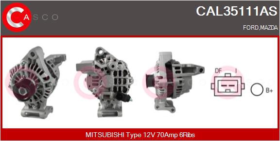 ΔΥΝΑΜΟ 12V 70A FORD, MAZDA