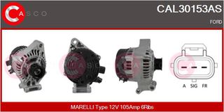 ΔΥΝΑΜΟ 12V 105A FORD