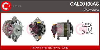 ΔΥΝΑΜΟ 12V 70A OPEL