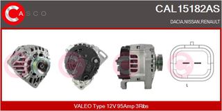 ΔΥΝΑΜΟ 12V 95A DACIA, NISSAN, RENAULT