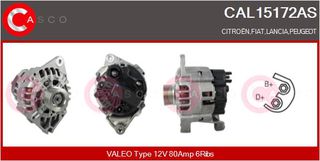 ΔΥΝΑΜΟ 12V 80A CITROEN, FIAT, LANCIA, PEUGEOT