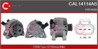 ΔΥΝΑΜΟ 12V 80A FORD, MAZDA