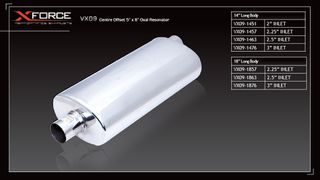 Oval 5x8x18" With 3" Inlet