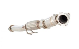 3" Downpipe with High-Flow Catalytic Converter, 304 Stainless Steel (for track and off road use only)