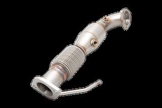 2.5" Downpipe with High-Flow Catalytic Converter (for track and off road use only)