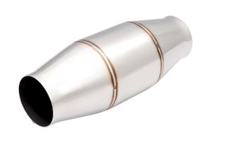 3.5" Metallic High-Flow Racing Catalytic Converter (100 Cell) - Round