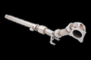 3.5"-3" Downpipe with High-Flow Catalytic Converter, 304 Stainless Steel, for OEM Cat-Back (for track and off road use only)