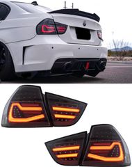 ΦΑΝΑΡΙΑ ΠΙΣΩ LED Taillights BMW 3 Series E90 LCI (2009-2011) Smoke Dynamic Turning Lights