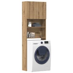 vidaXL Ντουλάπι πλυντηρίου ρούχων Artisan Oak Κατασκευασμένο ξύλο