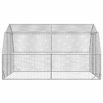 vidaXL Chicken Run 2,5x4x2,25 m Γαλβανισμένος χάλυβας-thumb-3
