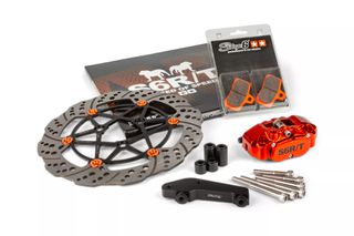 Δαγκανα & Δισκοπλακα Εμπρος Πλευστη Oversize 280Mm Yamaha Aerox 50/100 Πορτοκαλι | Stage6