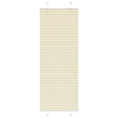 vidaXL Πλισέ περσίδα Κρέμα 80x200 cm Πλάτος υφάσματος 79,4 cm