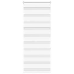 vidaXL Ζέβρα τυφλή Λευκό Πλάτος υφάσματος 50,9 εκ. Πολυεστέρας