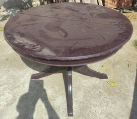 ΣΤΡΟΓΓΘΛΟ ΤΡΑΠΕΖΙ Κ ΜΠΟΥΦΕΣ VINTAGE