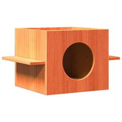 vidaXL Σπίτι για γάτες Wax Brown 51x35x30 cm Στερεό ξύλο πεύκο