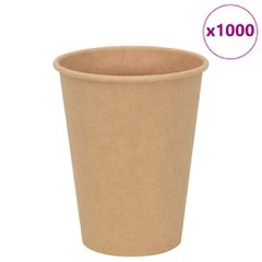 vidaXL Χάρτινα κύπελλα καφέ 1000 τεμάχια 12oz 300ml καφέ