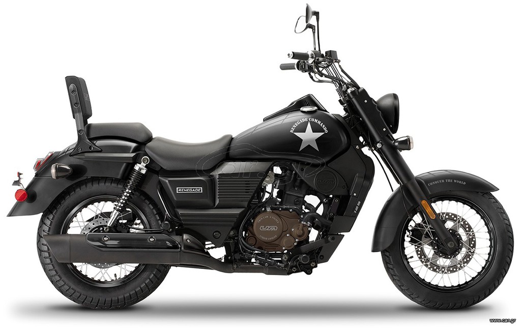 UM 2025 RENEGADE COMMANDO 125CC COLOR GLOSSY BLACK
