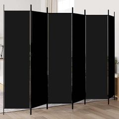 vidaXL Διαχωριστικό Δωματίου με 6 Πάνελ Μαύρο 300x200 εκ. από Ύφασμα