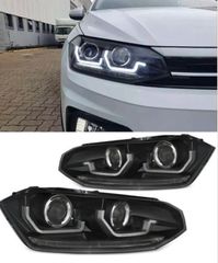 ΦΑΝΑΡΙΑ ΕΜΠΡΟΣ Headlights VW Polo AW MK6 (2018+) with Dynamic StartUp and Sequential Turning Lights