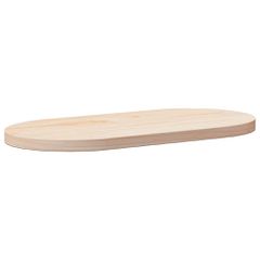 vidaXL Επιφάνεια Τραπεζιού Οβάλ 70x35x2,5 εκ. από Μασίφ Ξύλο Πεύκου