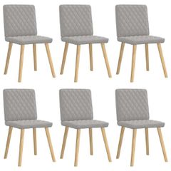 Καρέκλες τραπεζαρίας 6 τεμ Cloud Grey Fabric 3315500