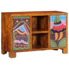 Sideboard Πολύχρωμο 90x35x60 μασίφ ξύλο ακακίας 4016499