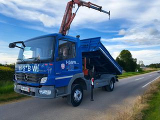 Ανατροπή + Γερανός Mercedes-Benz 2002 ATEGO 817 , ΓΕΡΑΝΟΣ ATLAS 60