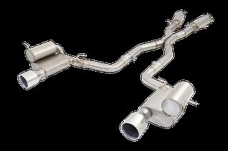 3" Twin Cat-Back System, 304 Stainless Steel