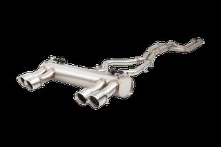 2.5" Twin Cat-Back System Varex Muffler, 304 Stainless Steel