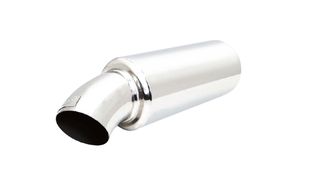 Cannon Muffler 4" Dumpipe Style, 7" OD Tip, 3" Inlet, 14" Long