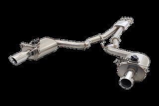 3" Cat-Back System with Oval Varex Mufflers, 304 Stainless Steel