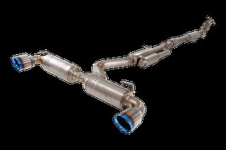 3" Cat-Back System, Titanium with Burnt Blue Tips
