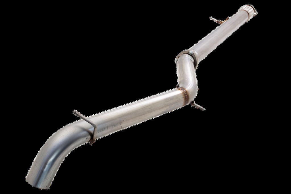 3.5" Particulate Filter Back System, 409 Raw Stainless Steel