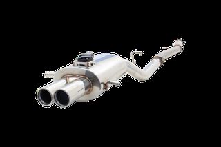 3" Cat-Back System with Twin Tip Varex Muffler, 304 Stainless Steel