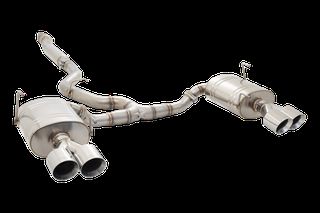 3" Cat-Back System with Oval Mufflers (STREET SYSTEM), 304 Stainless Steel