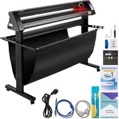 VEVOR Vinyl Cutter, 1350mm Vinyl Plotter, LED Screen Plotter Cutter, Ημιαυτόματο ενσωματωμένο οπτικό μάτι, συμβατό με λογισμικό SignCut για Mac και σύστημα Windows με βάση
