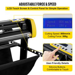 Οθόνη LCD VEVOR 34" Vinyl Cutter/Plotter Software Machine κοπής 3 Blades-thumb-3