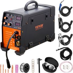 VEVOR MIG Welder 250 Amp MIG LIFT TIG Arc Welder 3 in 1 Welder Welding Machine 220V LIFT TIG Welder Lift ARC Welder MMA Stick IGBT DC Inverter Welder Digital Display Combo Welding Machine