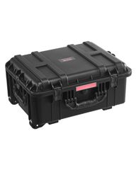 VEVOR 2.5 Cu.ft Αδιάβροχη σκληρή θήκη κυλιόμενες ρόδες & αναδιπλούμενη λαβή μαύρη
