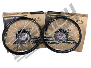 ΖΑΝΤΕΣ HYPER-X ΜΑΥΡΕΣ ΜΕ ΝΙΚΕΛ ΑΚΤΙΝΕΣ HONDA C50/GLX