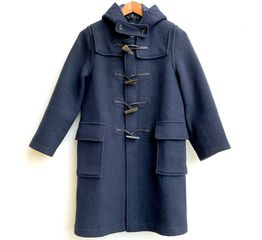 GLOVERALL Original Duffle Coat Montgomery Dark Blue, Παλτό Unisex - Height 158cm - XS/S