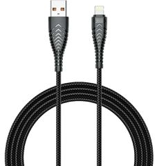 Veger V105 Braided USB-A σε Lightning - Μαύρο