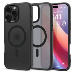 Spigen Ultra Hybrid MagFit Back Cover Πλαστικό Frost για iPhone 16 Pro - Μαύρο