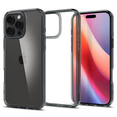 Spigen Ultra Hybrid Back Cover Πλαστικό Space Crystal για iPhone 16 Pro - Μαύρο