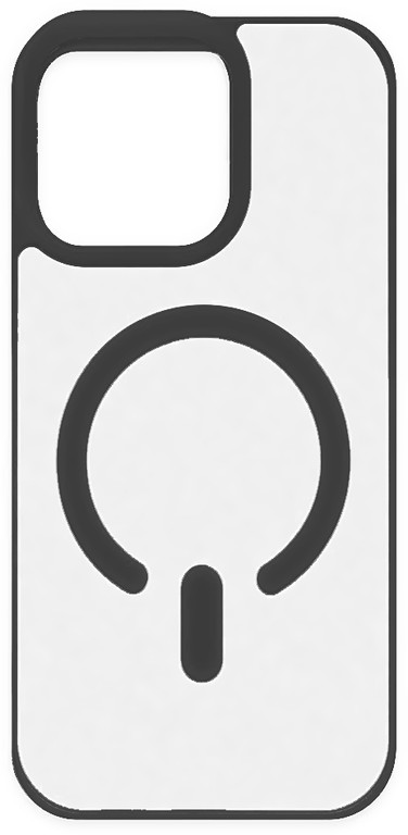 ObaStyle Creative Semiclear Case για Apple iPhone 15 Pro - Μαύρο